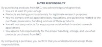 buyer responsibility by purchasing products from md