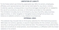 an image of a document with the words'limitation of liability'