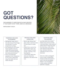 a flyer with the words got questions?